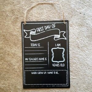 New 1st Day of School Chalkboard